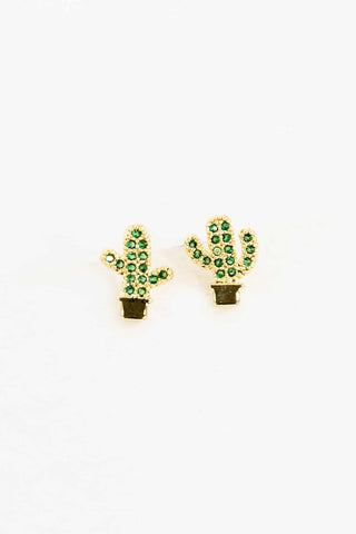 Mini Cactus Earrings