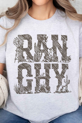 Ranchy Country Western Oversized Tee