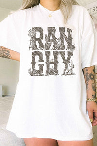 Ranchy Country Western Oversized Tee