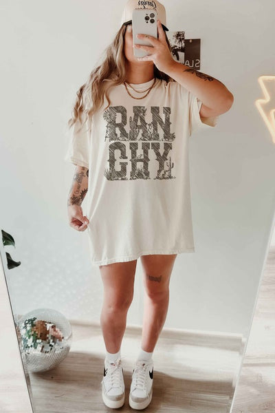 Ranchy Country Western Oversized Tee