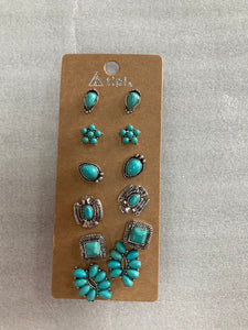 Collection of western stud earrings