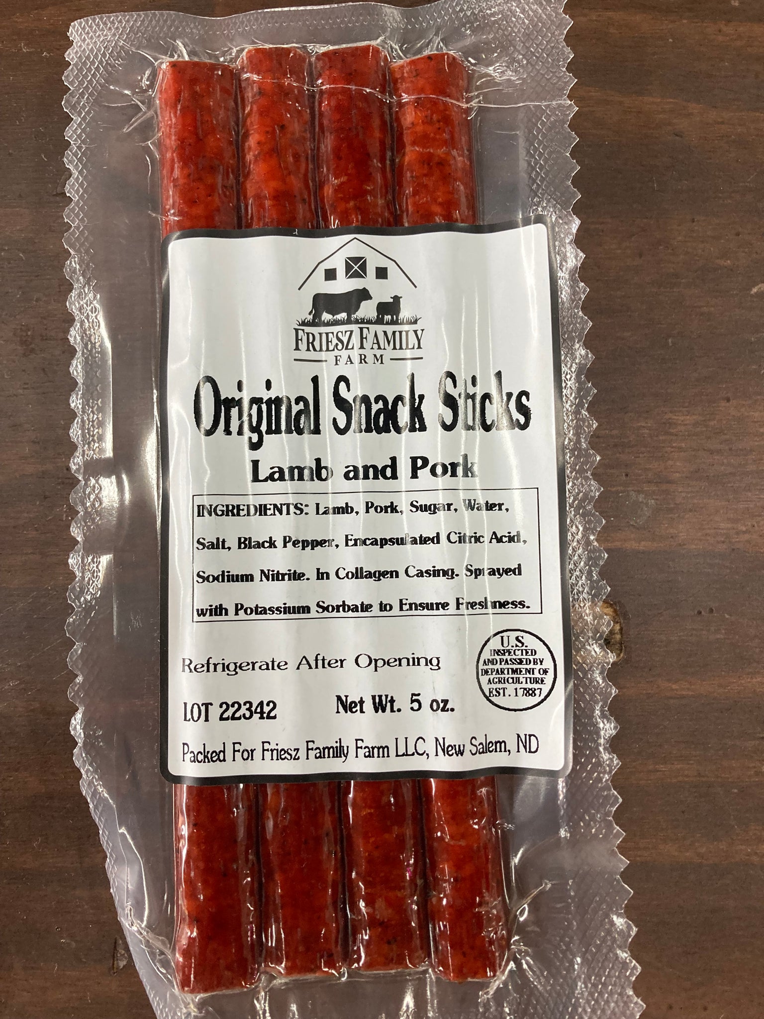 Lamb snack sticks