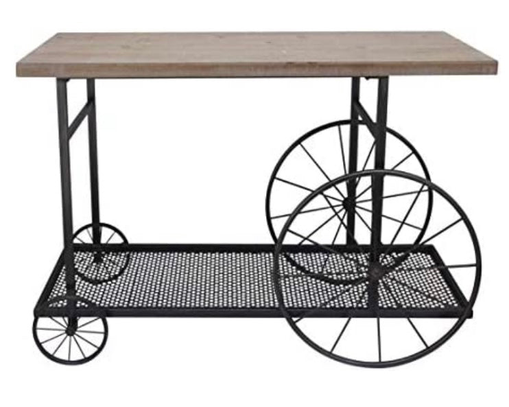SALE!!!!  Metal/wood sofa table with wheels OVER 75% OFF!!!  SALE!!!