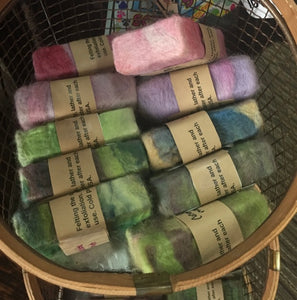wool felted soap